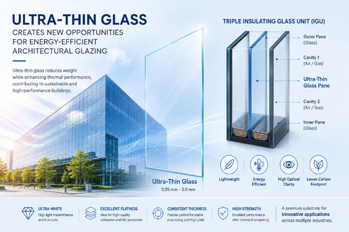 Latest company Solutions about Industriële inzichten: ultradun glas creëert nieuwe mogelijkheden voor energiezuinige architectonische beglazing